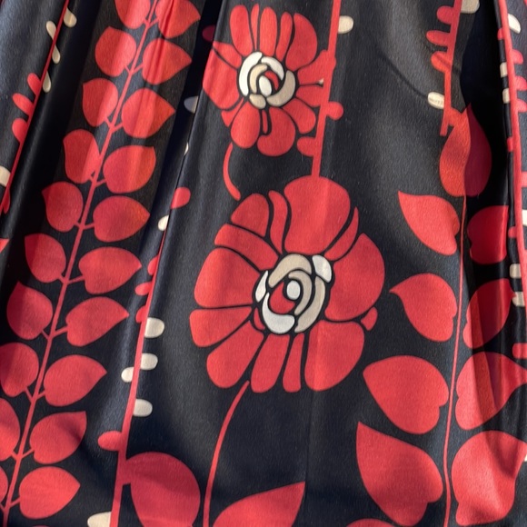 Mossimo Floral Satin Pleaded Aline Skirt - Picture 3 of 7